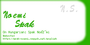 noemi spak business card
